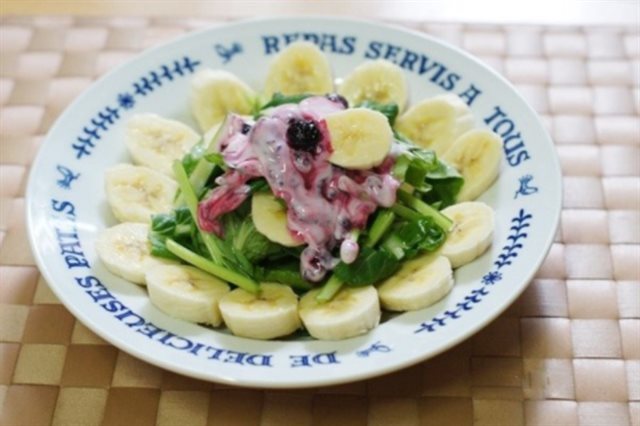 Salad Chuối Cải Bó Xôi