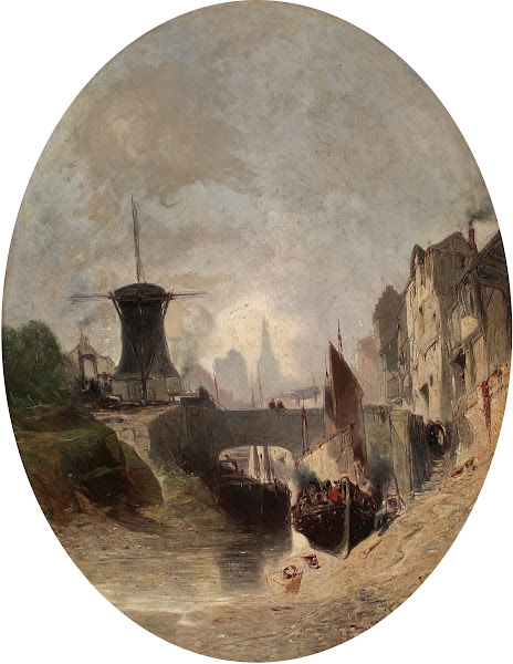 Romantic Landscape with Windmill 1873