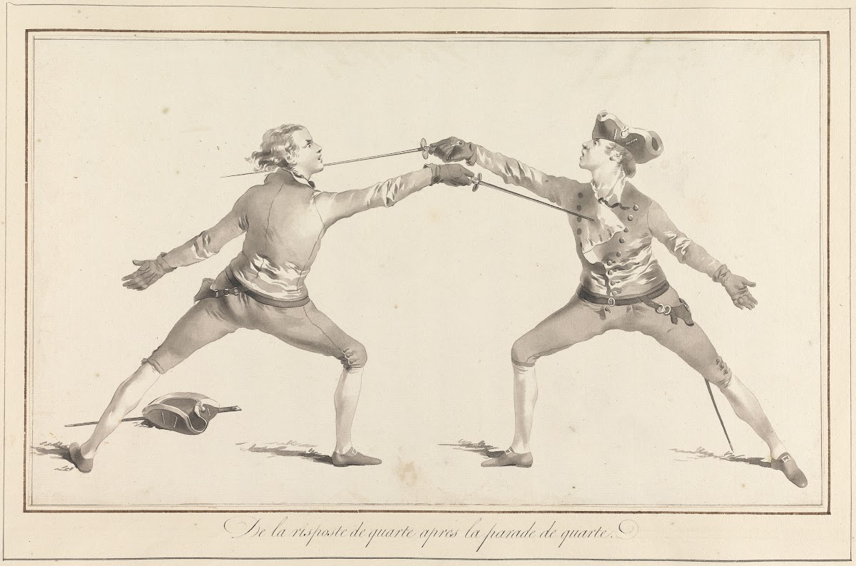 De la Risposte de Quarte apres la Parade de Quarte 1763