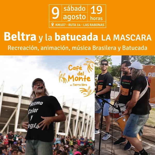 Ale Beltramino y la batucada La Máscara