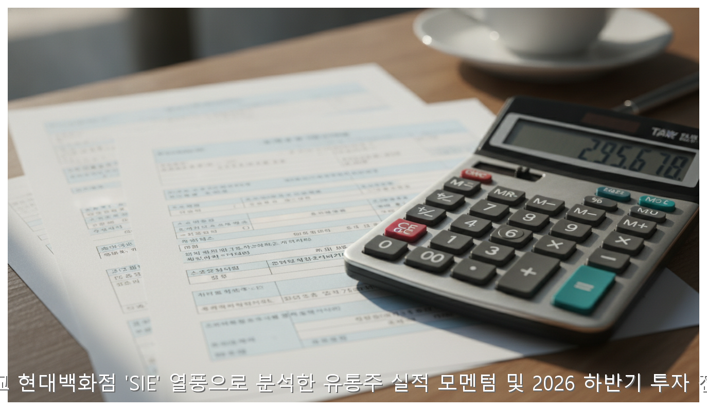 판교 현대백화점 'SIE' 열풍으로 분석한 유통주 실적 모멘텀 및 2026 하반기 투자 전략 핵심 안내 및 분석 인포그래픽 (8)