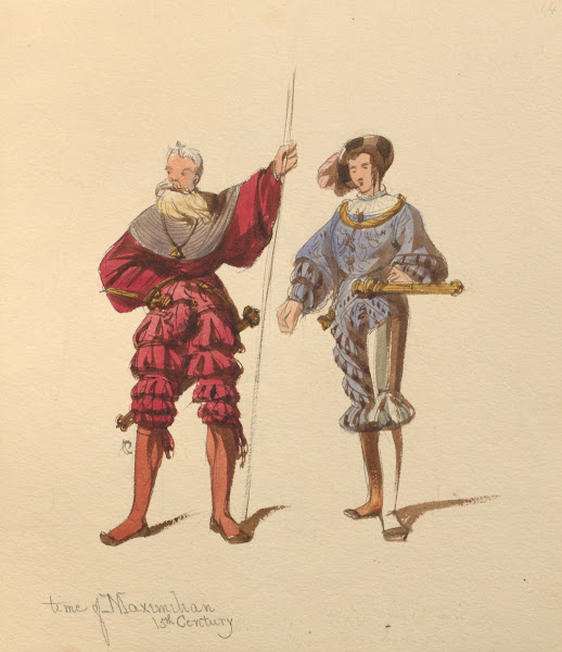 Sketches of costume Pl079 1842