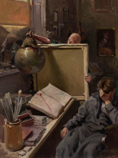 Scene in the painters studio 1918 1924