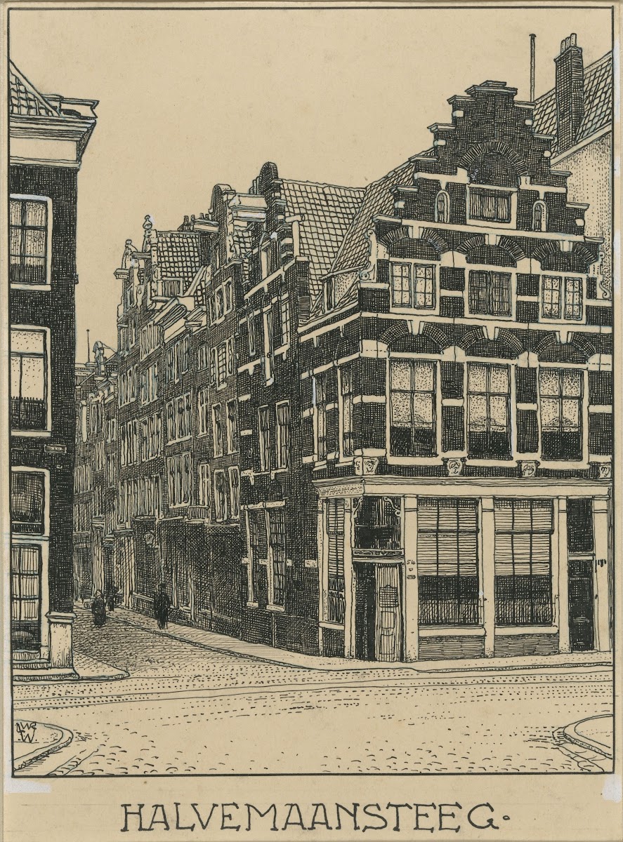 Halvemaansteeg te Amsterdam 20th century
