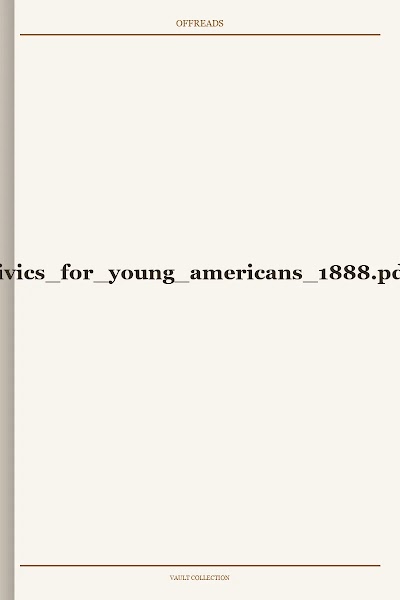 civics for young americans 1888