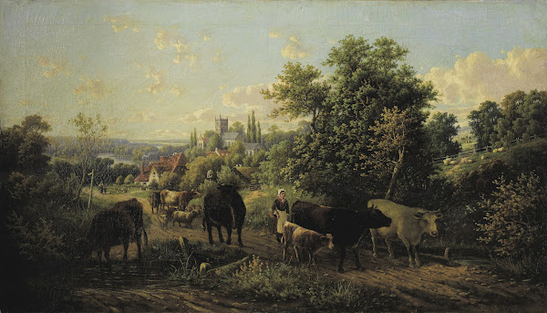 Landscape with Cattle circa 1889