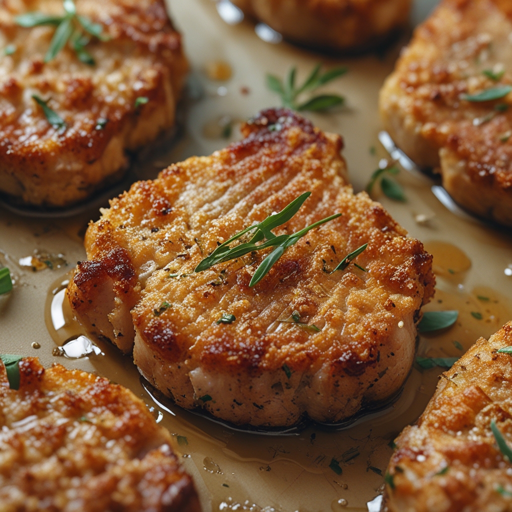 Crispy Parmesan Crusted Pork Chops - Easy Homemade Comfort Food finished
