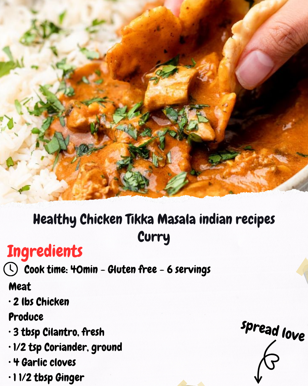 Healthy Chicken Tikka Masala indian recipes Curry