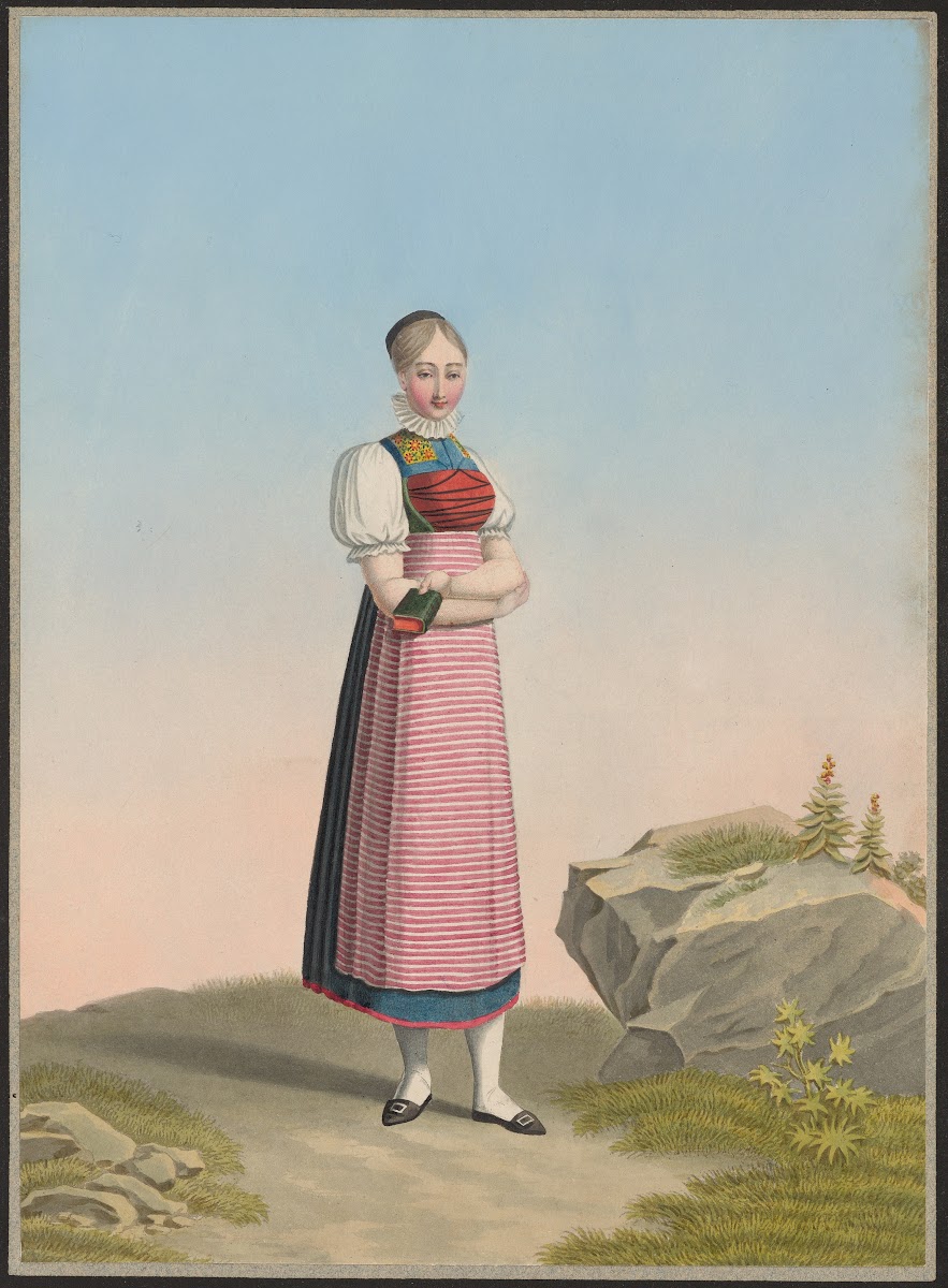 Rose Schleyer Paysanne du Village de Kybourg Canton de Zuric 1825 1830