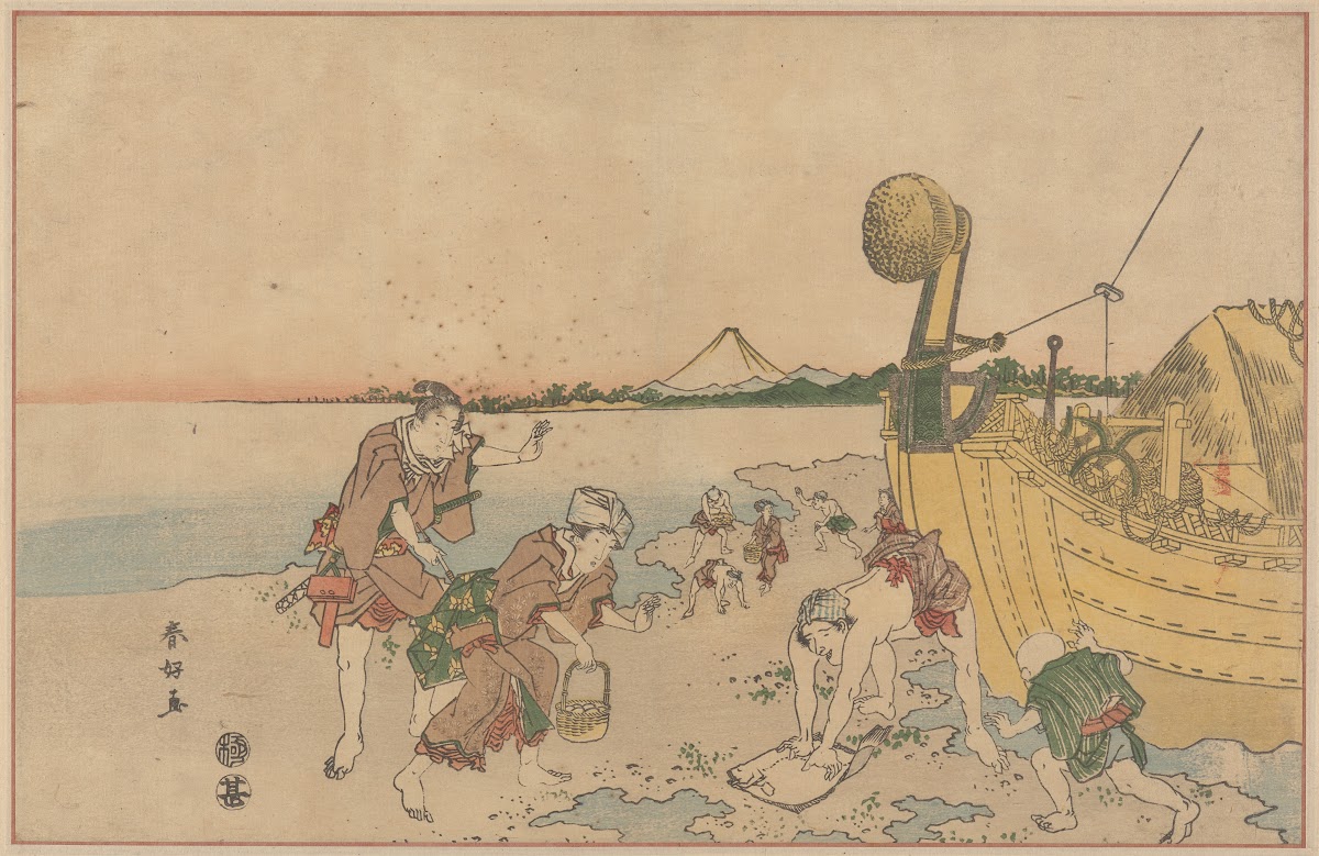 Scene on Beach 18th century