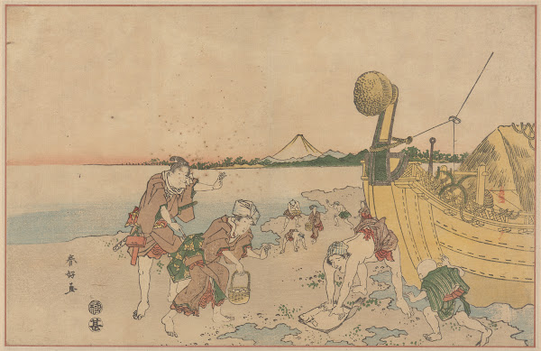 Scene on Beach 18th century
