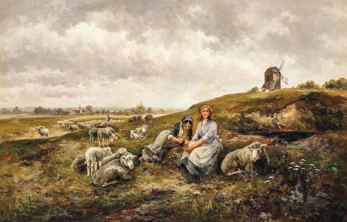Shepherdesses before the city gates