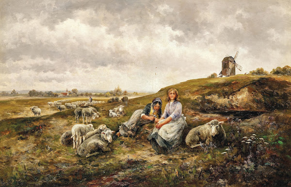 Shepherdesses before the city gates