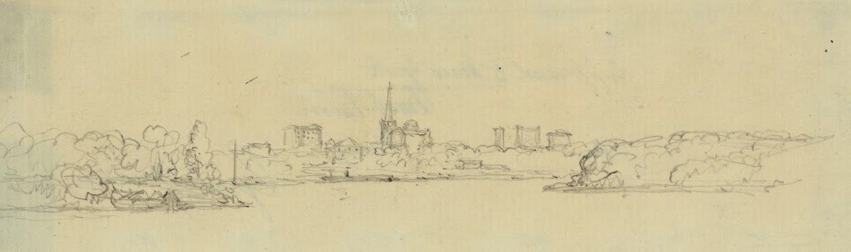 Approach to New York East River nearer view 1853
