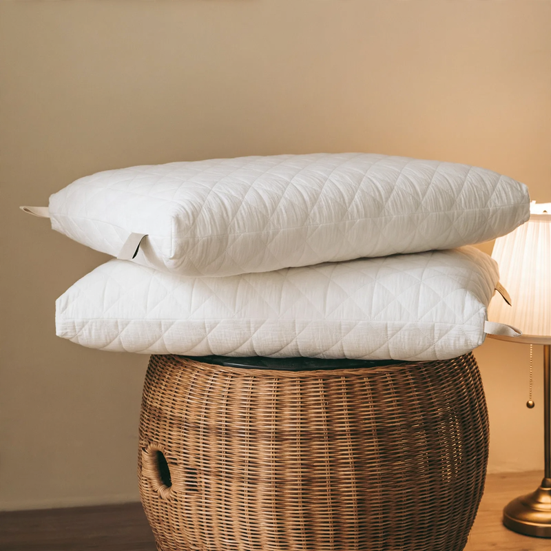 Memory Foam Pillow with Cotton Cover, Japanese Style