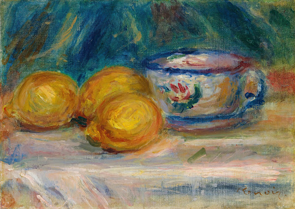Nature Morte Trois Citrons Et Une Tasse circa 1895