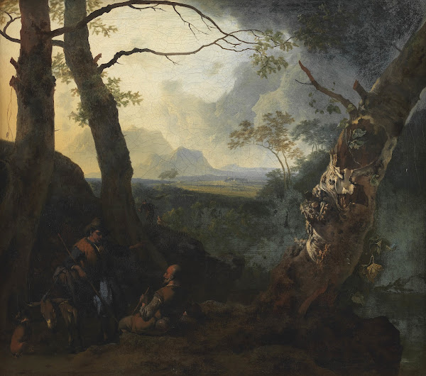 Southern Landscape with Herdsmen 1665  1670