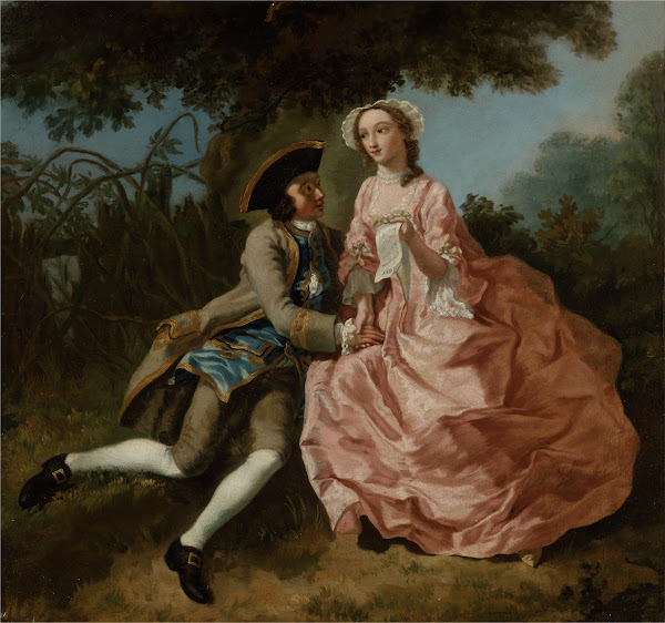 Lovers In A Landscape Ca 1740
