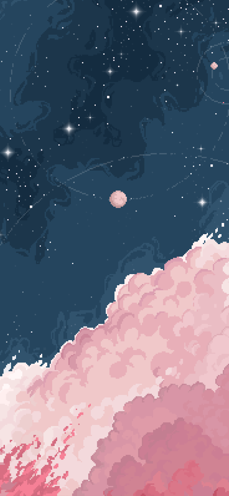 Sky, Pixel Art, Digital Art, iPhone Wallpaper Background