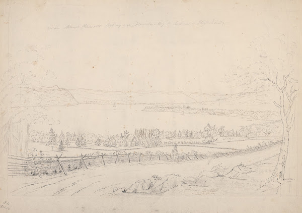 Near Mount Pleasant looking over Haverstraw Bay to entrance of High Lands 1809 1