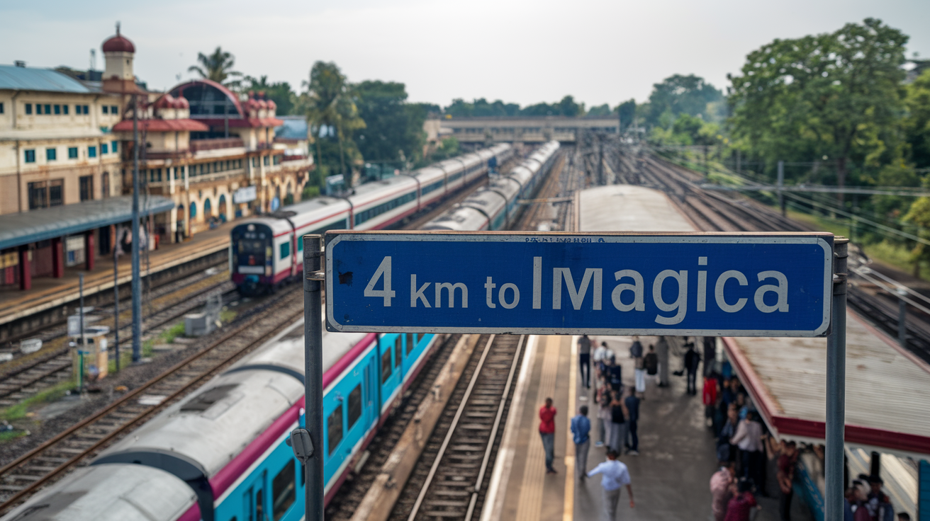 lonavala railway station to imagica distance