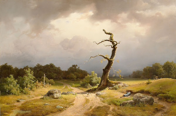 Landschaft Bei Heranziehendem Gewitter 1845