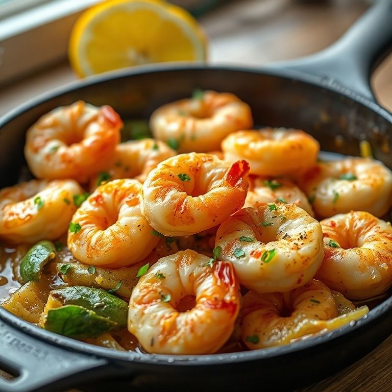 Honey Garlic Shrimp Skillet Recipe – Quick & Easy Dinner