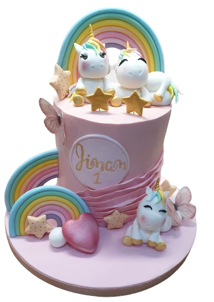 Rainbow Unicorn Icing Cake CB-NC459