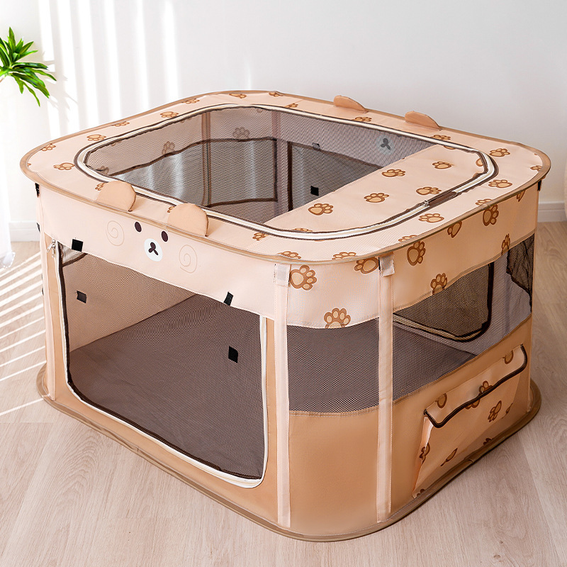 Foldable birthing house for cats and small dogs