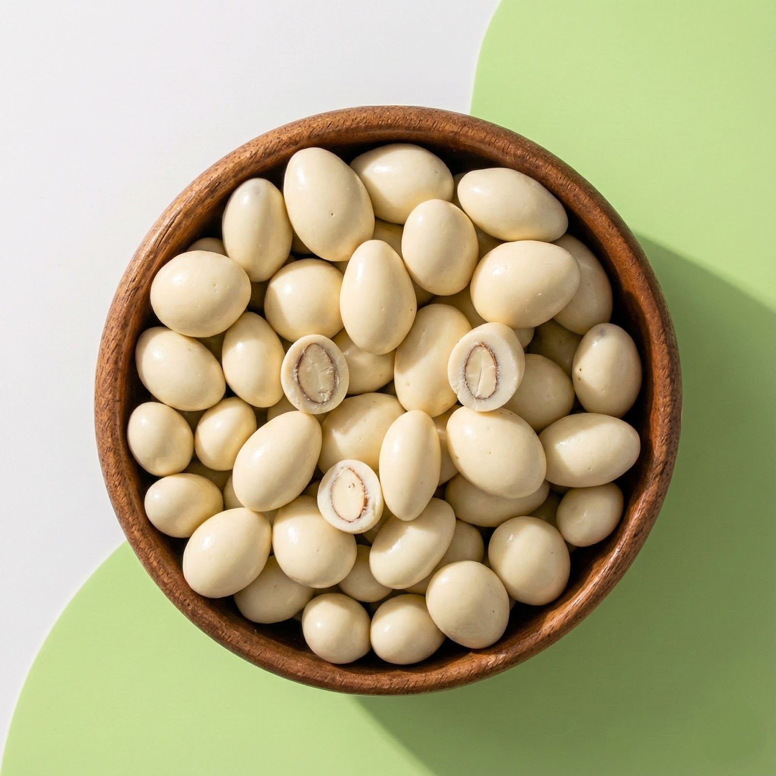 Almendras con chocolate Blanco