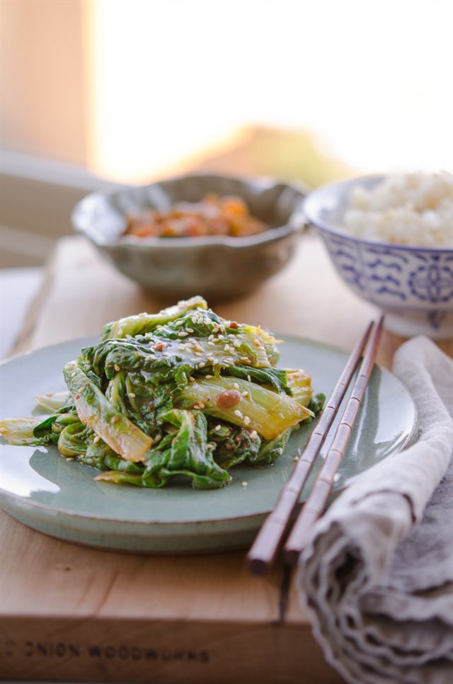 Cải Thìa Trộn Tương Hàn Quốc