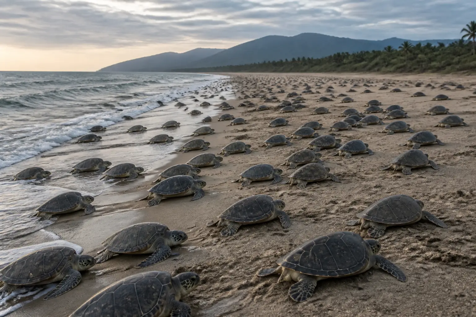 Editorial image for Over 330,000 sea turtles arrive in Mexico during annual migration event