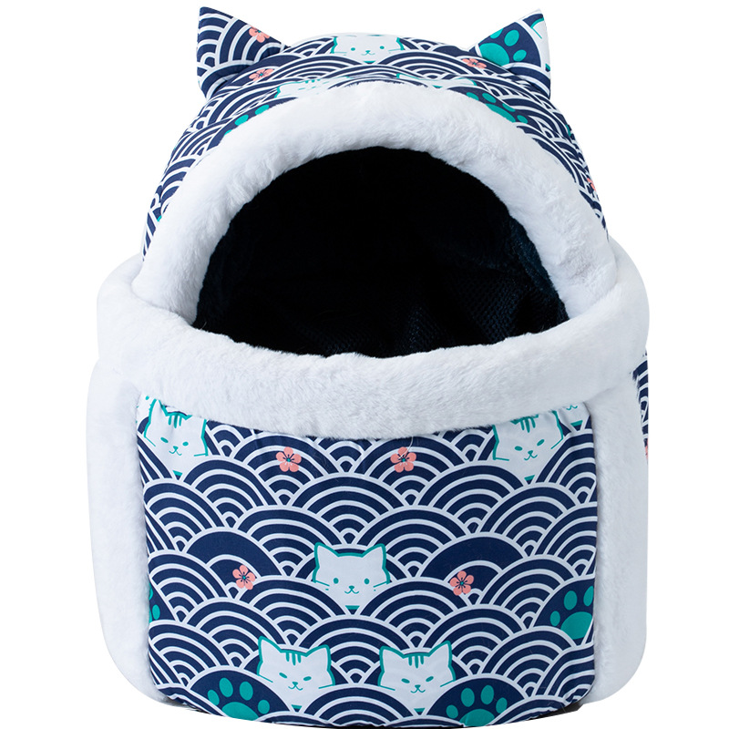 Double Shoulder Backpack with Animal Theme for Pets