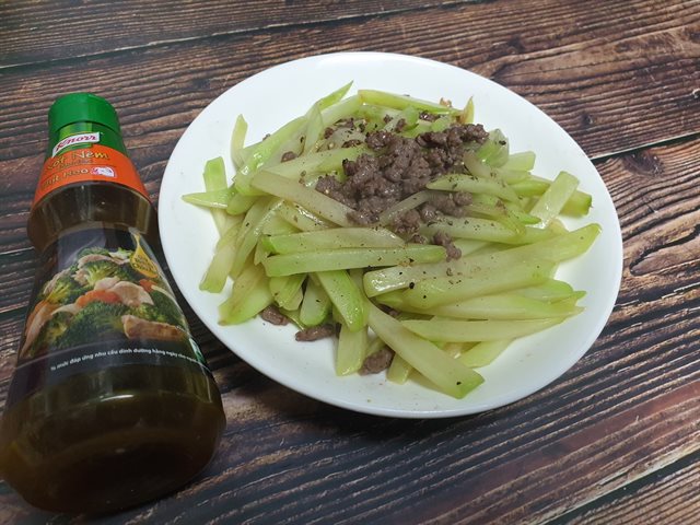 Su Su Xào Bò Bằm