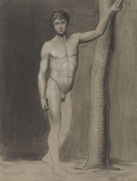 Standing male nude 19th century