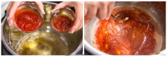 Cánh gà rửa sạch, để ráo nước. Bơ cho vào lò vi sóng tan chảy. Ngò rửa sạch. Sau đó bơ tan chảy vào nồi cùng 170g mật ong, 3 muỗng canh tương ớt, 1 muỗng canh tương chua ngọt và khuấy đều. Sau đó cho cánh gà vào đảo đều. Cho vào nồi hầm 2 tiếng cho cánh gà chín mềm, thấm gia vị.