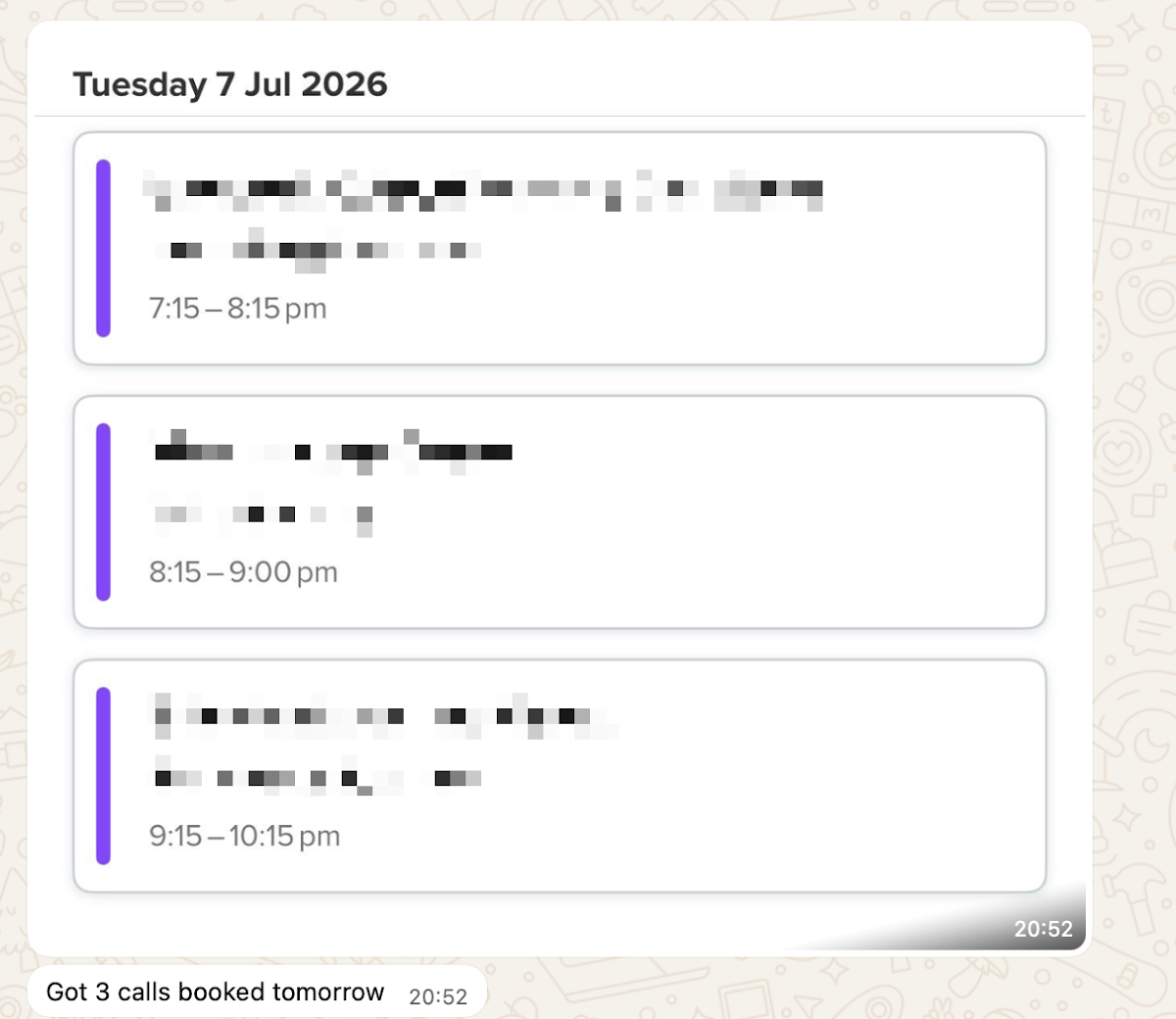 Client testimonial