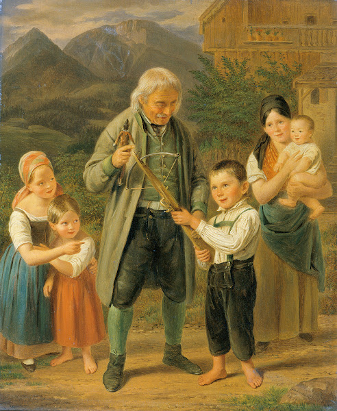 Unterricht im Bogenschießen 1833
