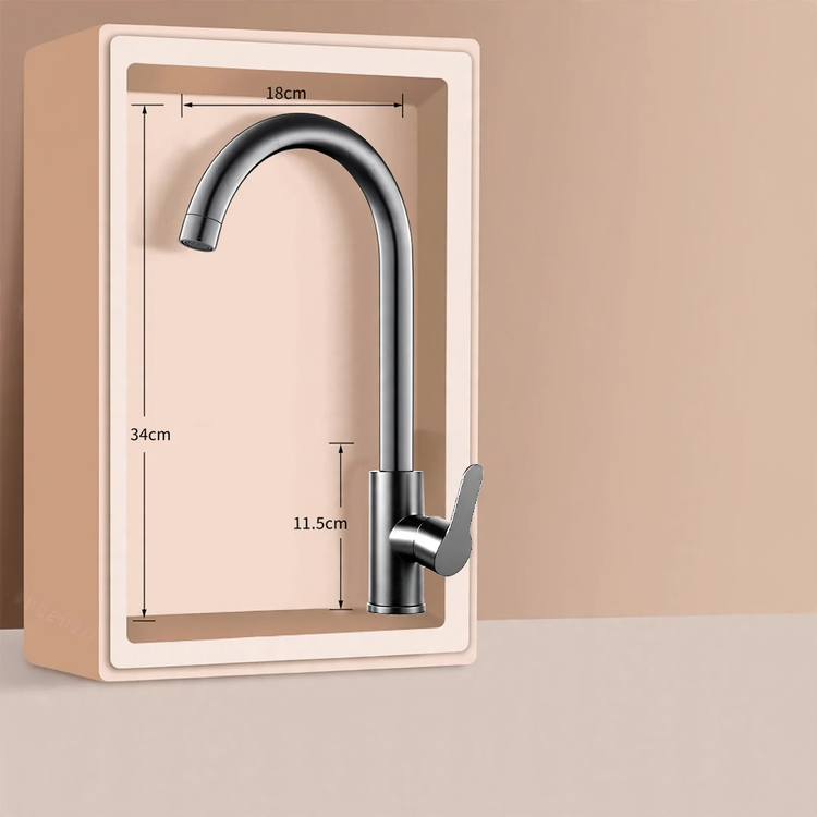 Pull-down kitchen faucet with ceramic valve