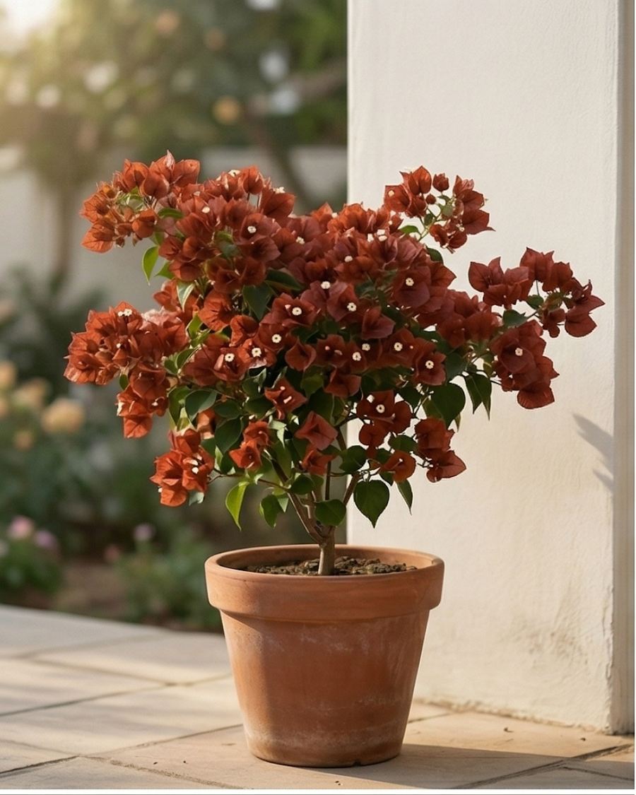 Imported Chocolate Brown Bougainvillea Plant — view 3