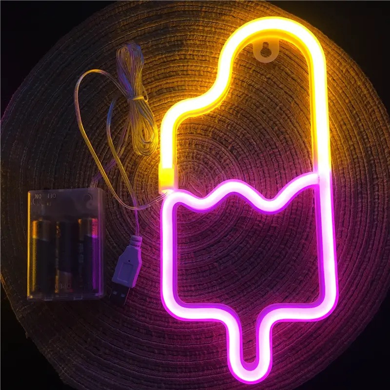 LED Neon Light LOVE, Plastic, Switch Control