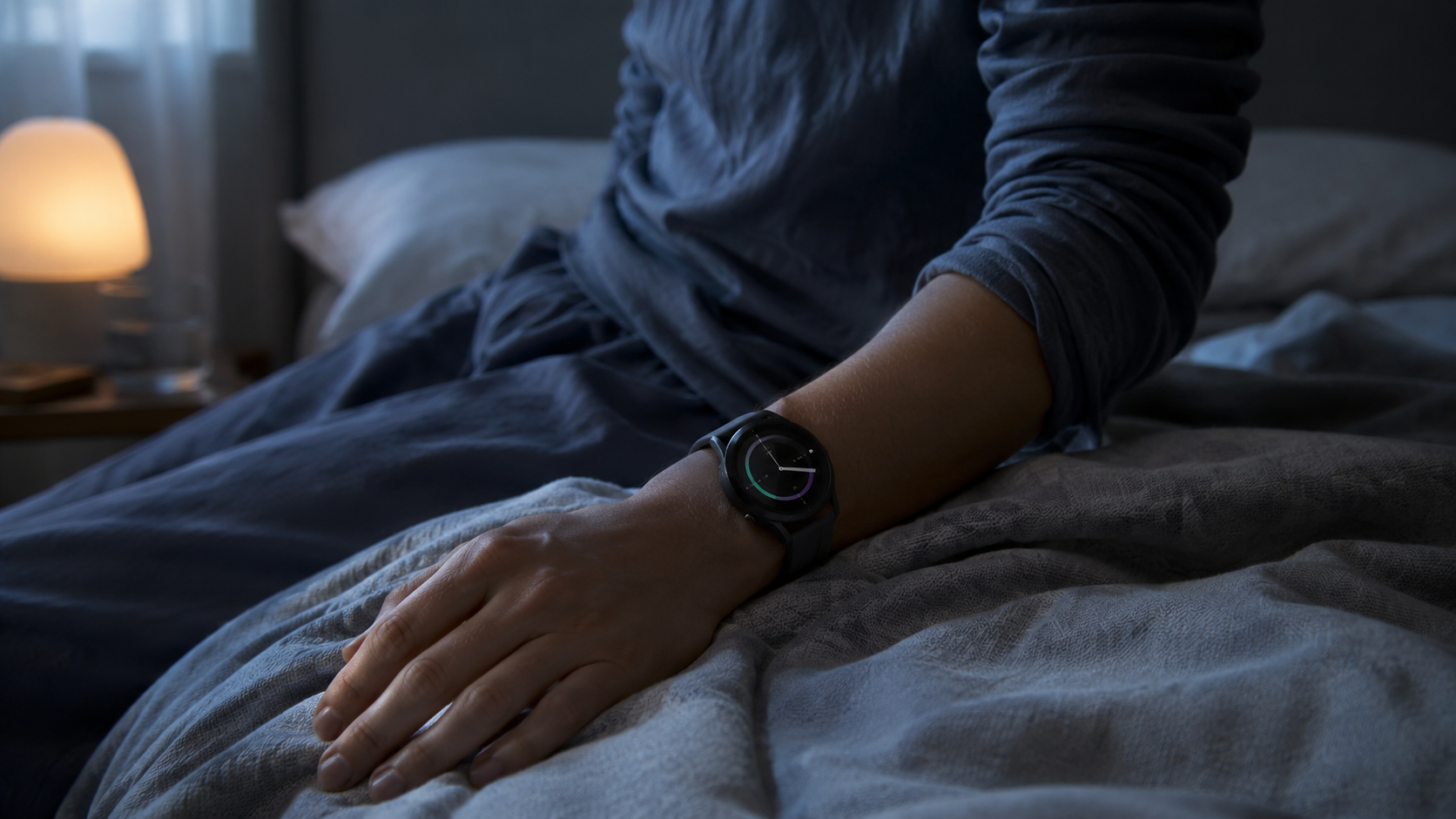 Galaxy Watch 9 indossato al risveglio per il monitoraggio del sonno