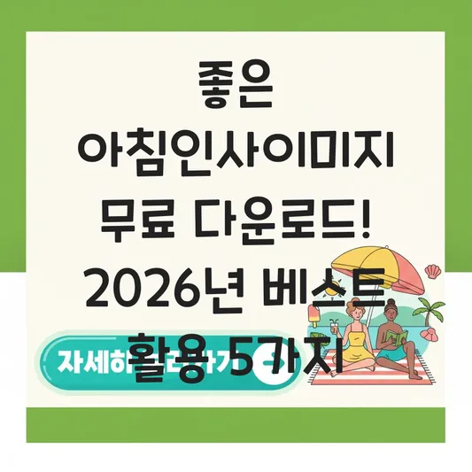 좋은 아침인사이미지 무료 다운로드