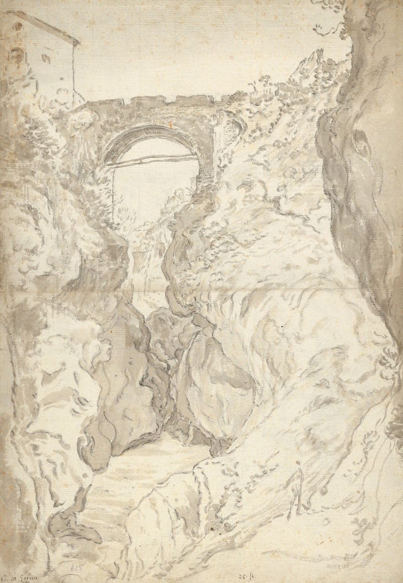 View of the Ponte San Rocco at Tivol ca 164045