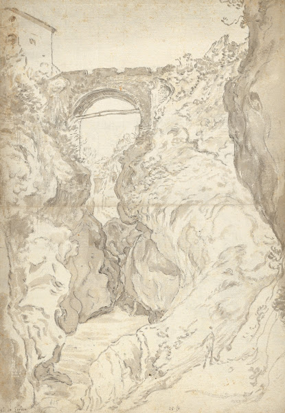 View of the Ponte San Rocco at Tivol ca 164045