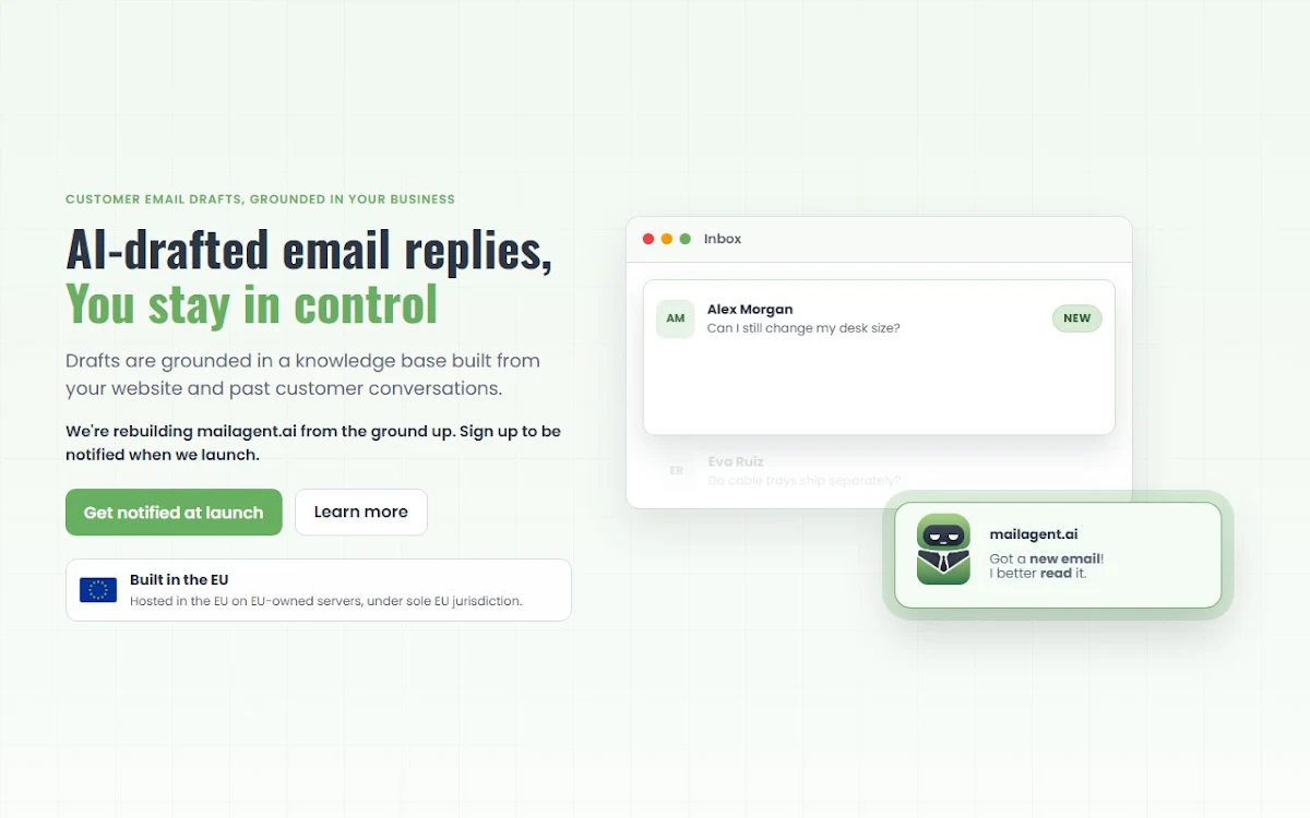 Captura de MailAgent.AI
