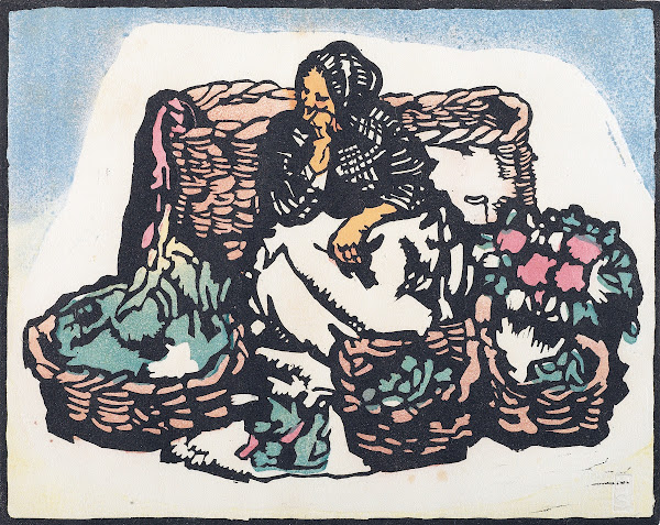 Spanish Market Woman 1928