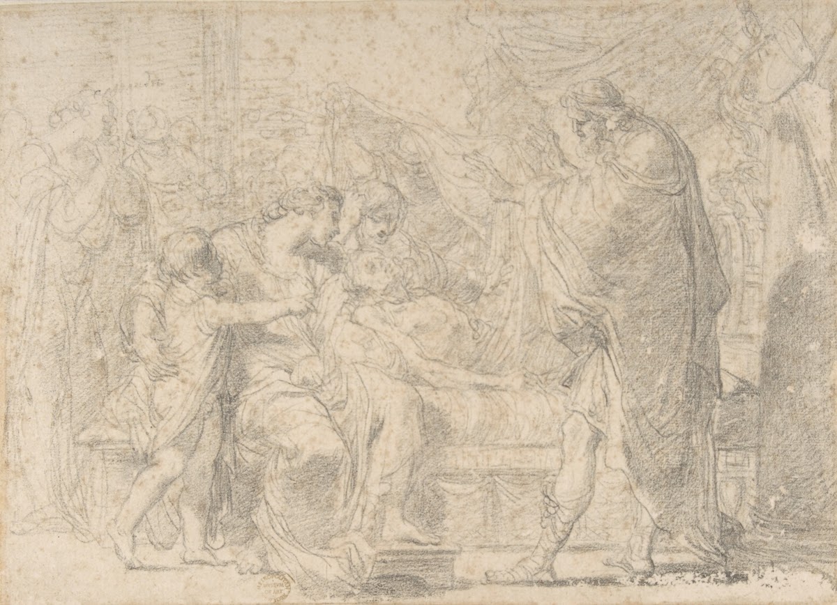 The Royal Family of Troy Mourning the Death of Hector 17341802