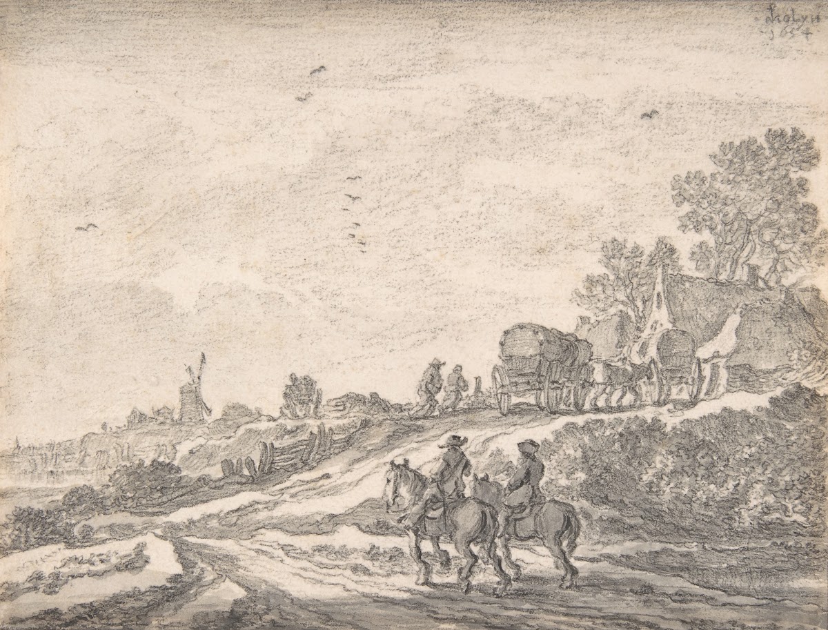 Landscape with Two Men on Horseback 1654