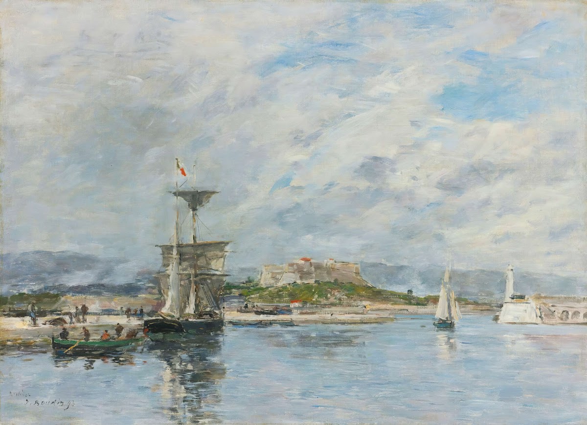 Vue Du Port Dantibes Le Quai Le Matin 1893